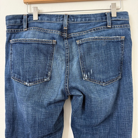 {30} Current/Elliott Dark Blue Straight Leg Jeans - Picture 6 of 9